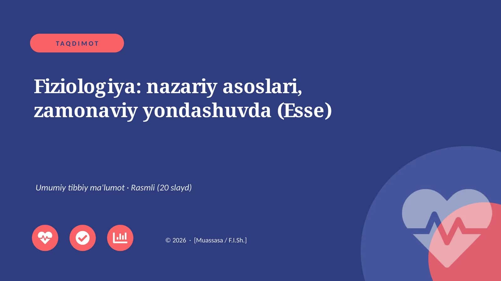 Fiziologiya: nazariy asoslari, zamonaviy yondashuvda