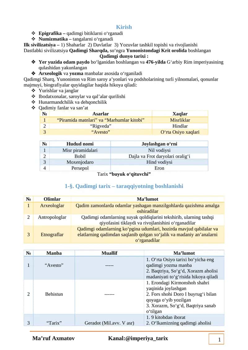 6-Sinfni o'rgatishning interaktiv metodlari