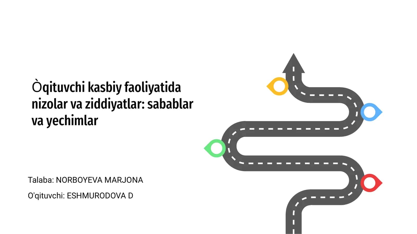 Òqituvchi kasbiy faoliyatida nizolar va ziddiyatlar: sabablar va yechimlar