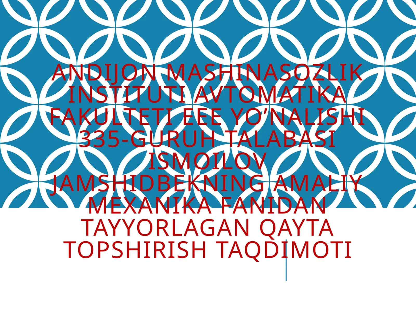ZANJIRLI UZATMALAR