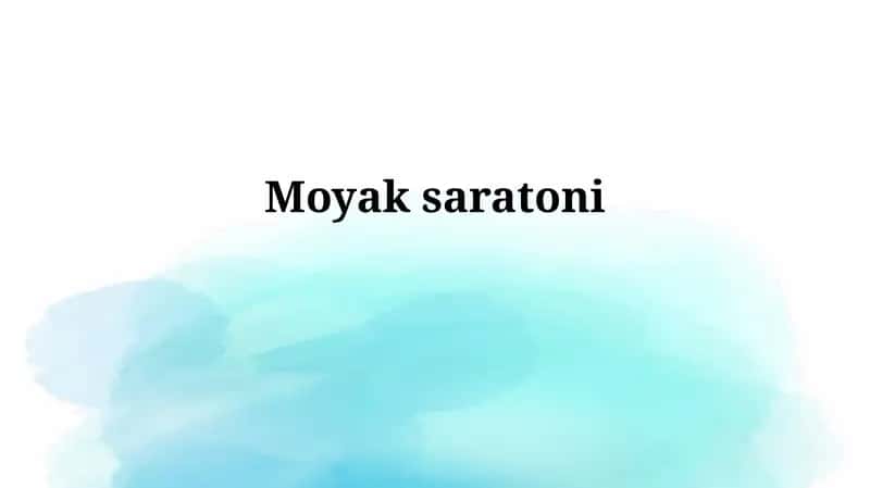 Miya saratoni: Ta'rif va turlari
