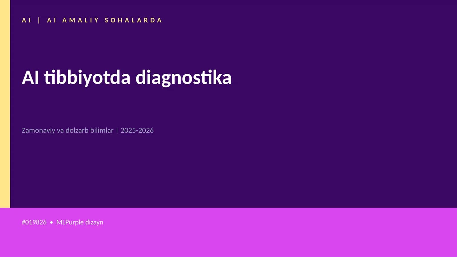 AI tibbiyotda diagnostika