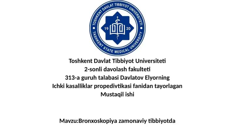 Bronxoskopiya