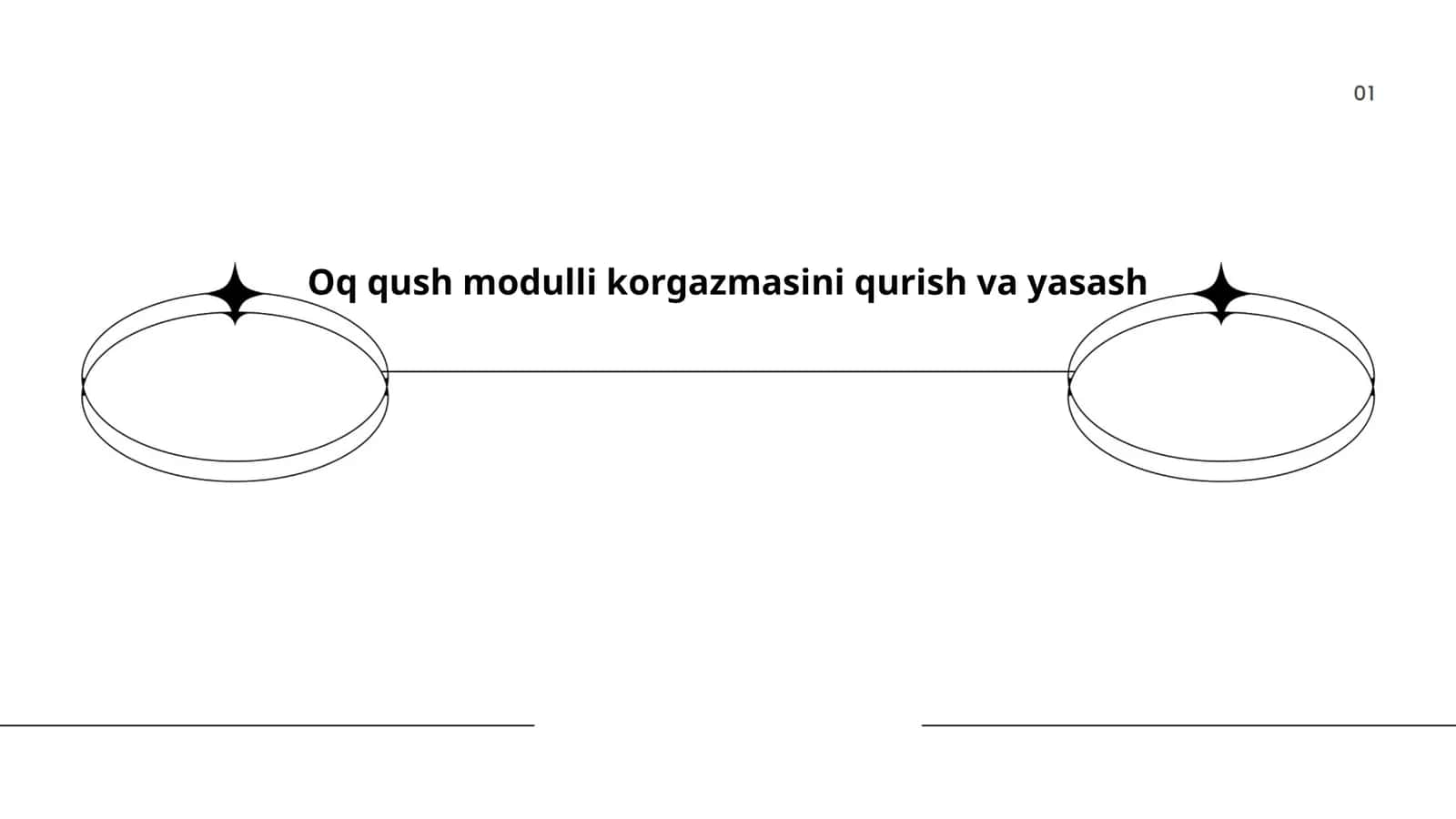 Oq qush modulli korgazmasini qurish va yasash