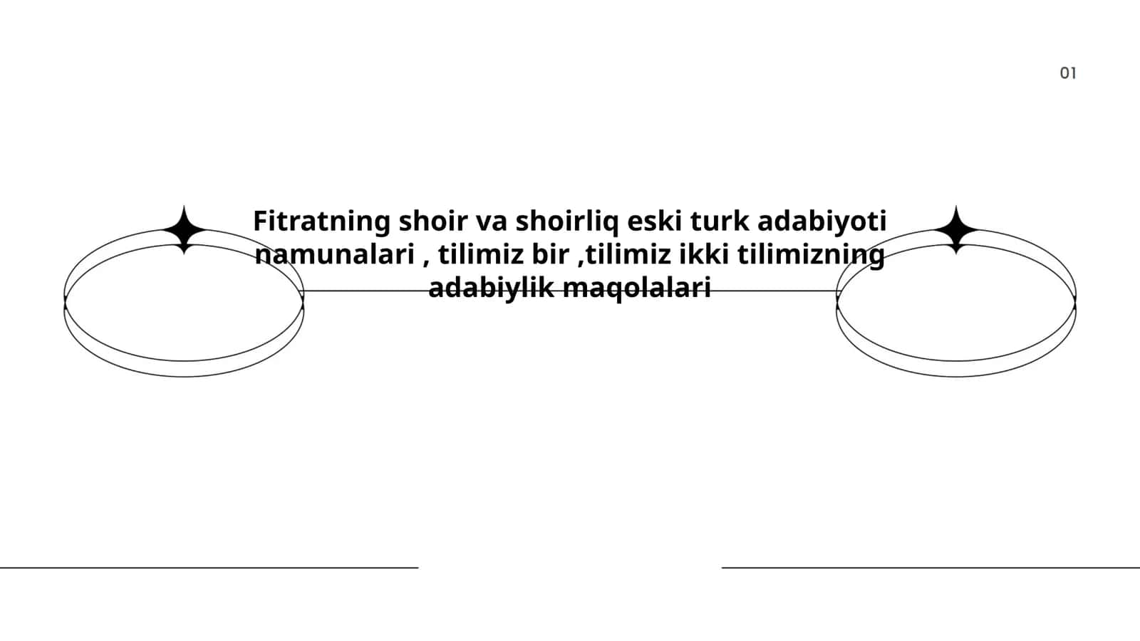 Fitratning shoir va shoirliq eski turk adabiyoti