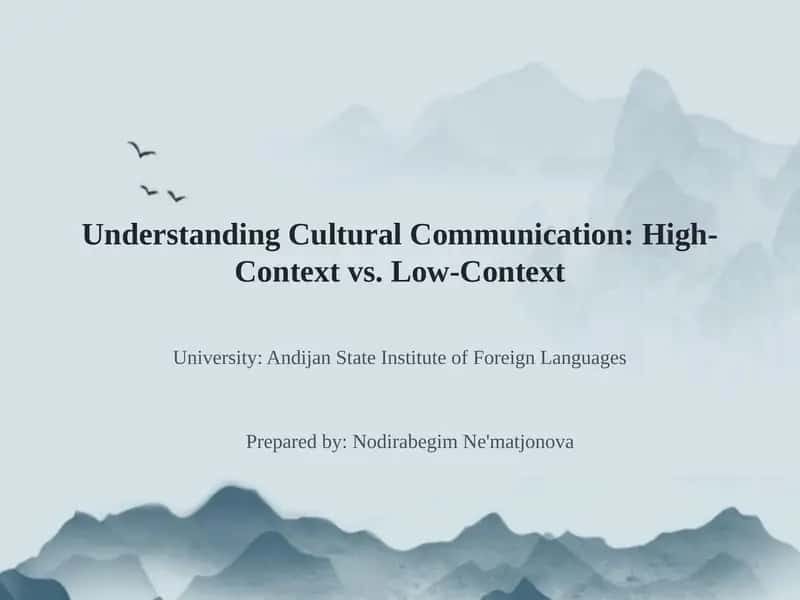 Introduction to Context in Communication