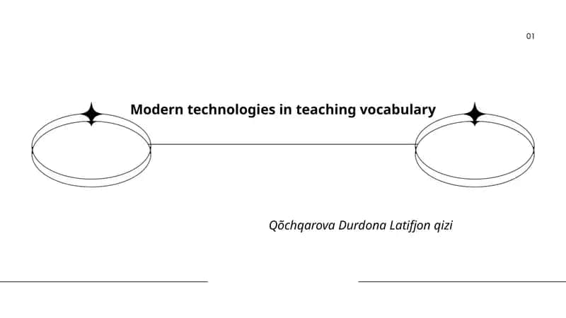 Modern technologies in teaching vocabulary