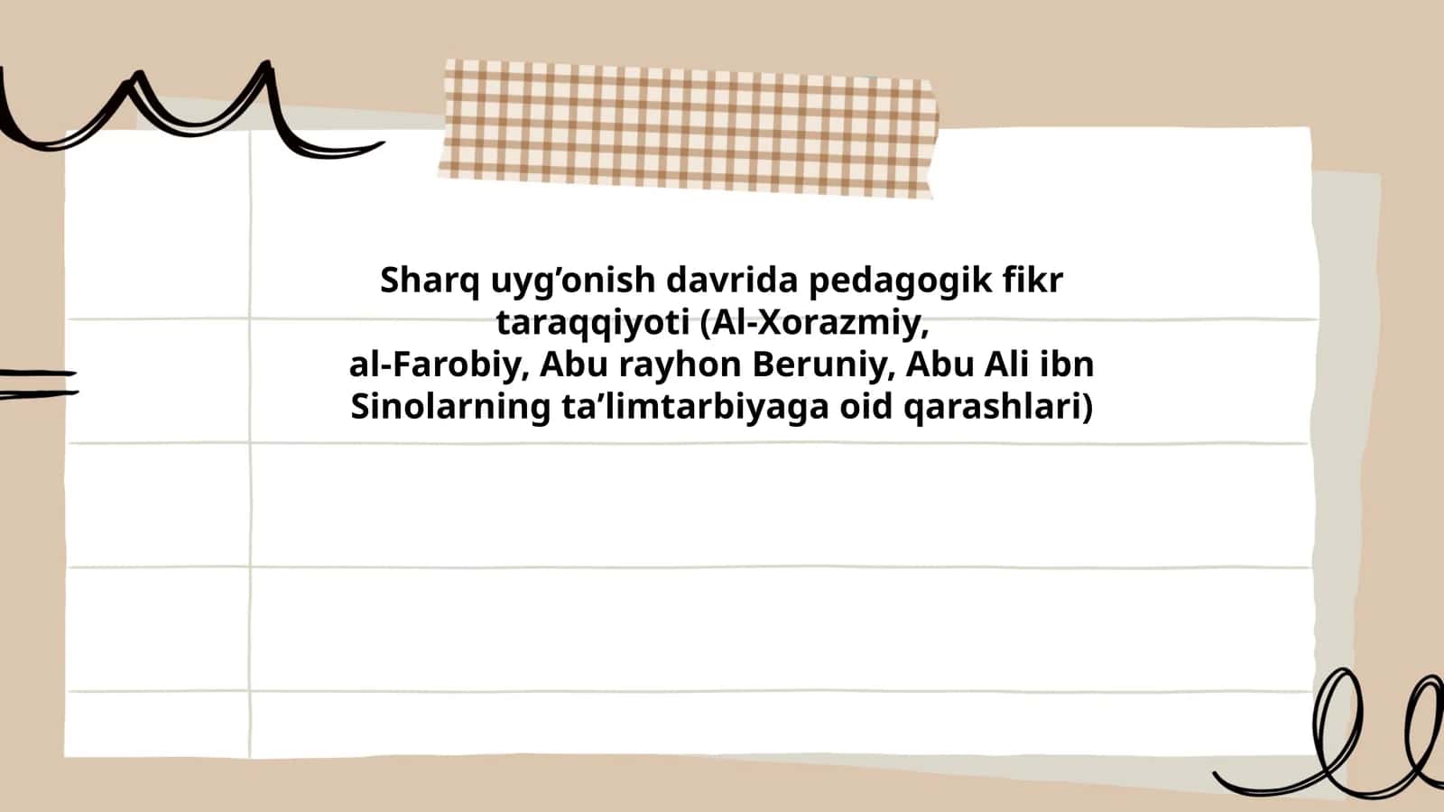 Al-Xorazmiy va ilmiy pedagogika tamoyillari