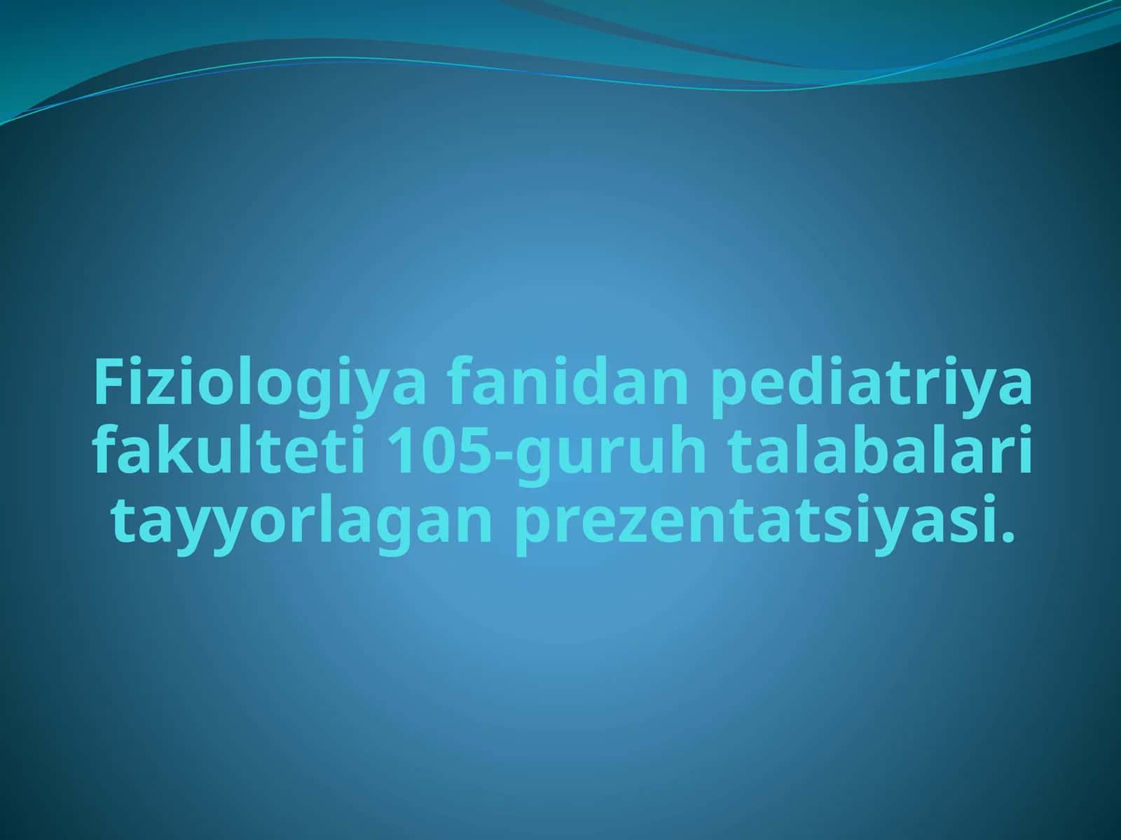 Asab markazlarining hosallari - Prezentatsiya