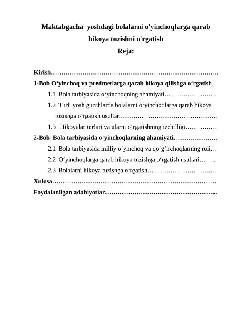 Barkamol shaxsni tarbiyalash