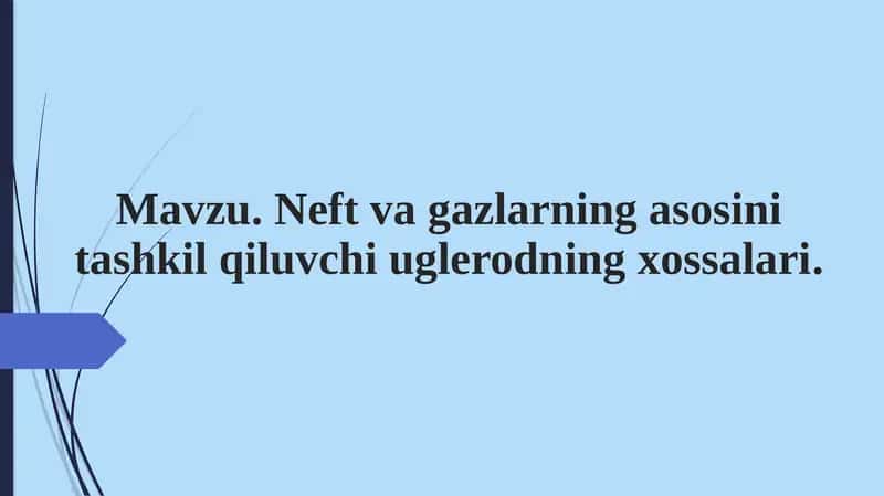 Uglerodning xossalari