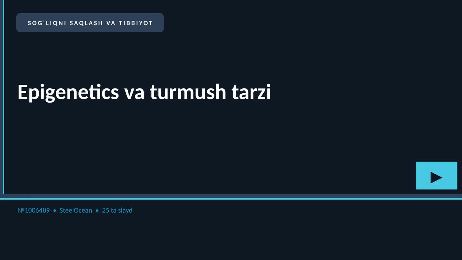 Epigenetics va turmush tarzi