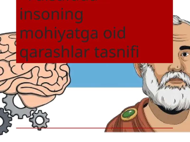 Falsafada insoning mohiyatga oid qarashlar tasnifi