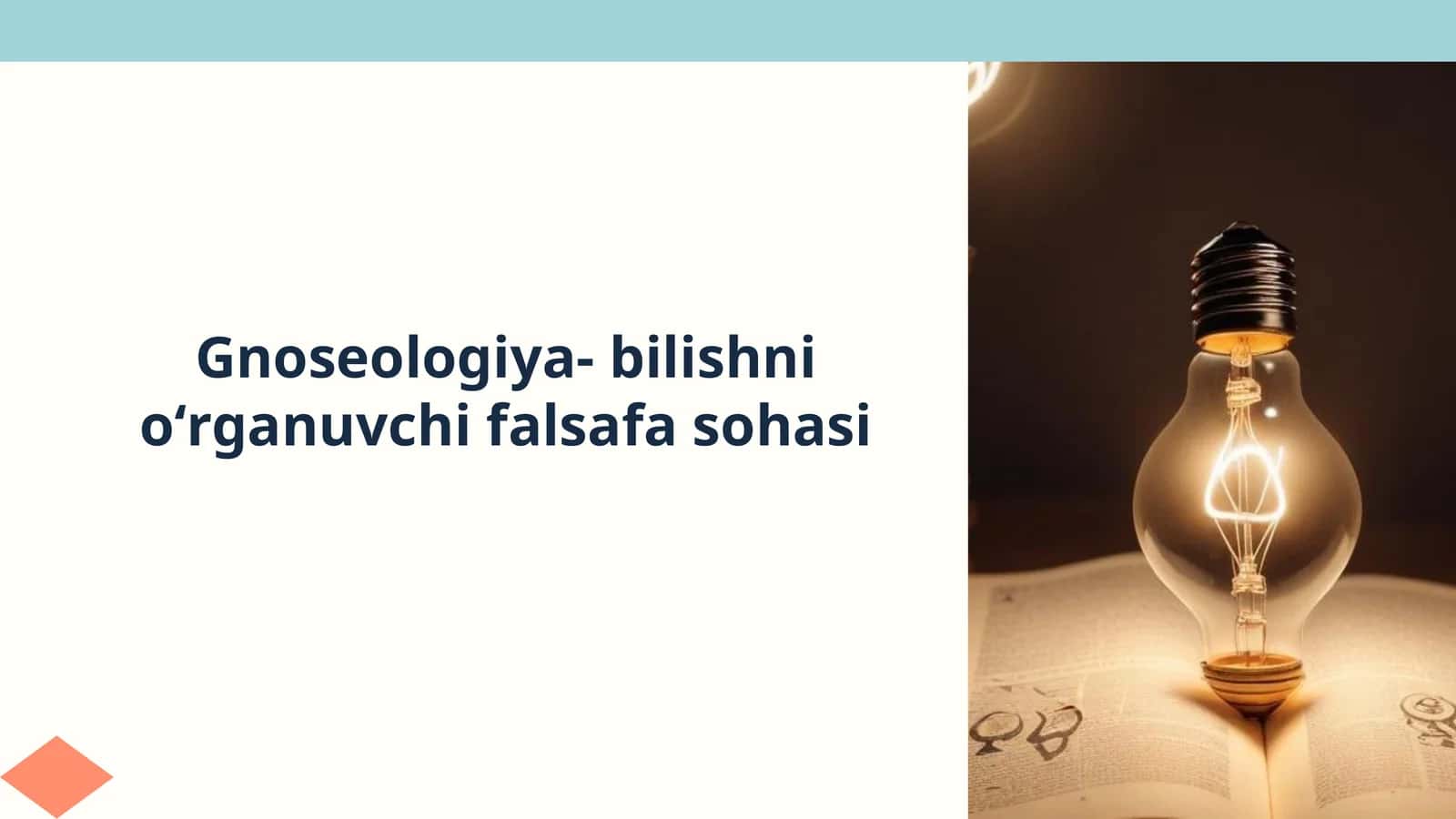Gnoseologiya-bilishnioʻrganuvchifalsafasohasi