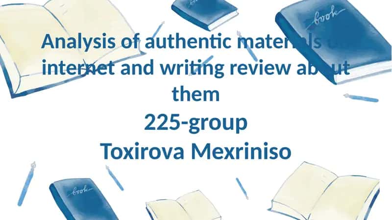 Authentic materials on internet
