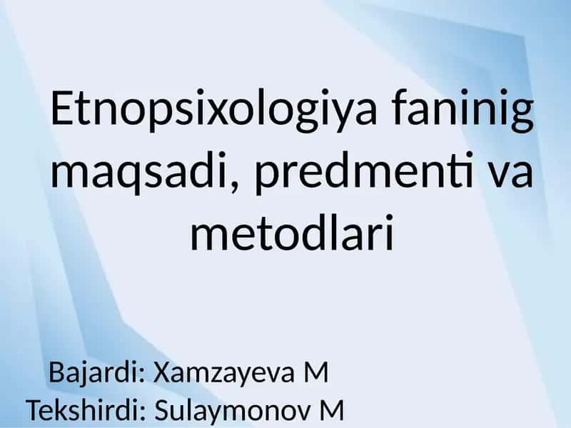 Etnopsixologiya