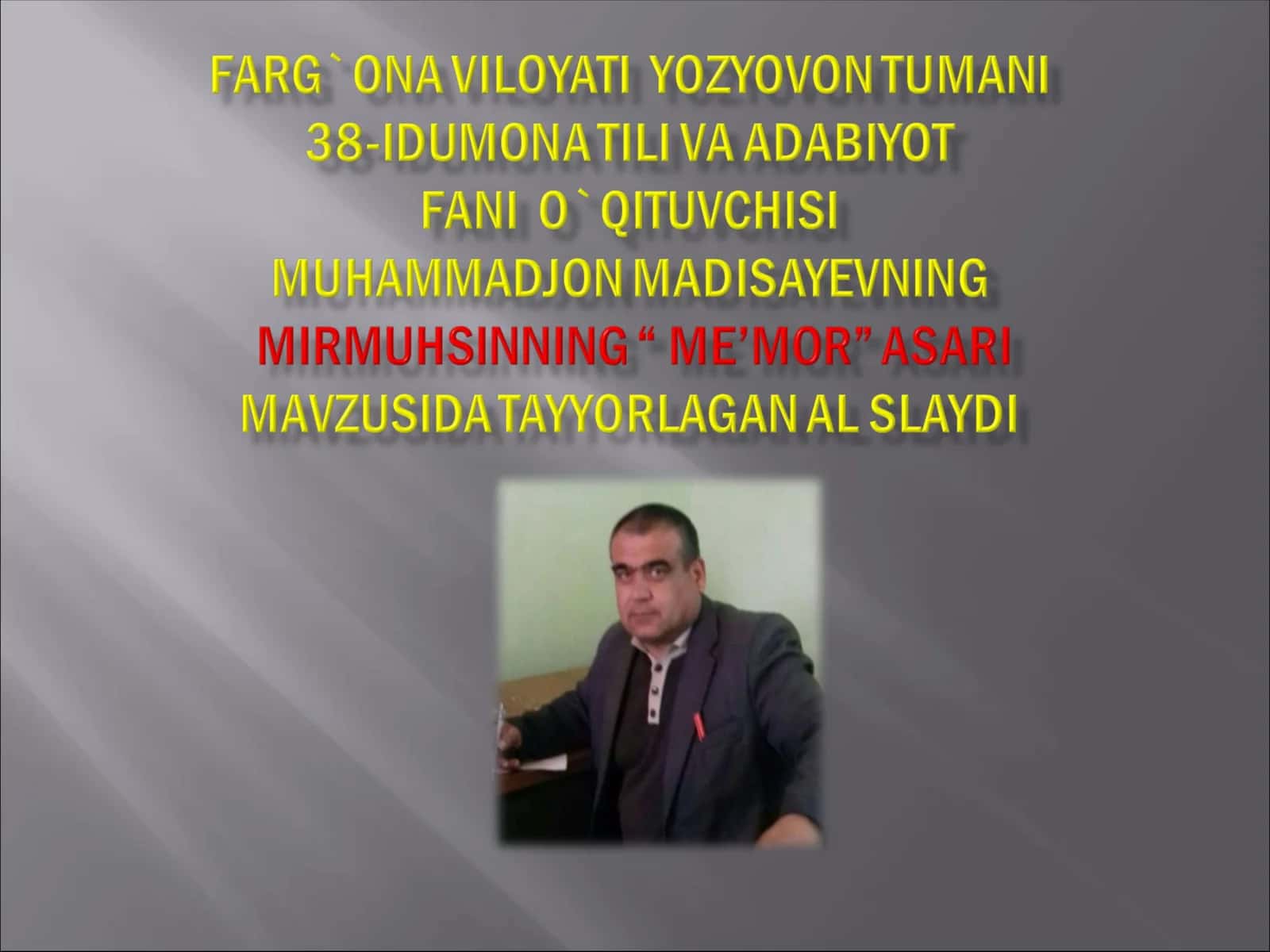 Oktabr- ona tili va adabiyot fanlari oyligi
