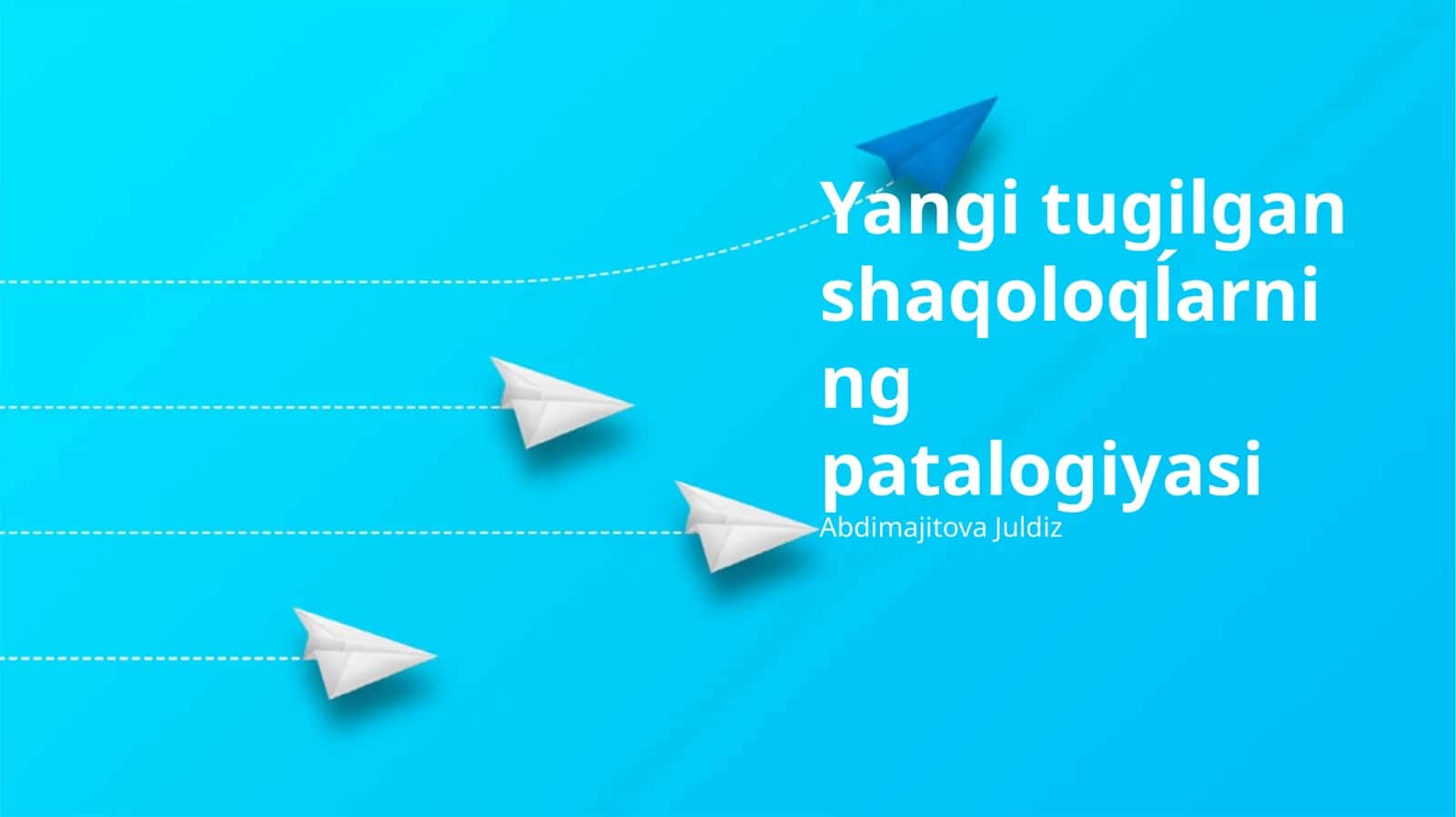 Yangi tugilgan shaqoloqĺarning patalogiyasi