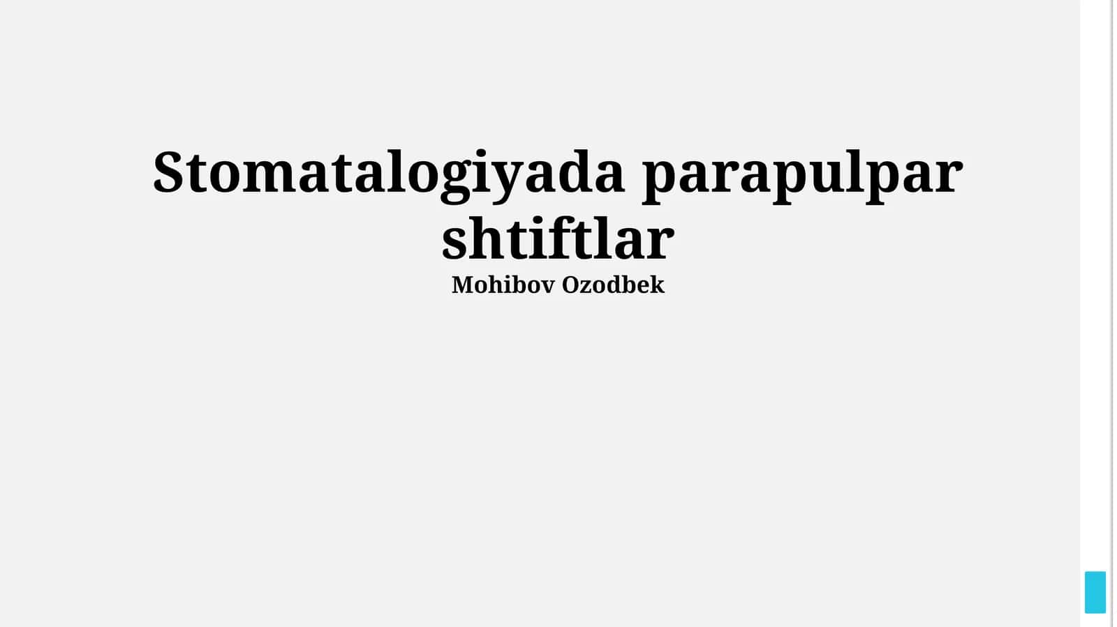 Parapulpali ştiftlar