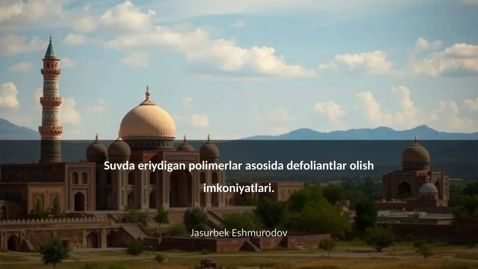 Suvda eriydigan polimerlar turlari