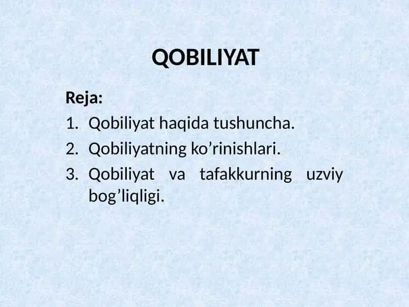 Qobiliyat