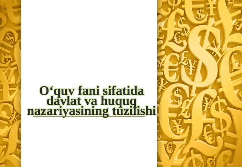 Davlat va huquq nazariyasi