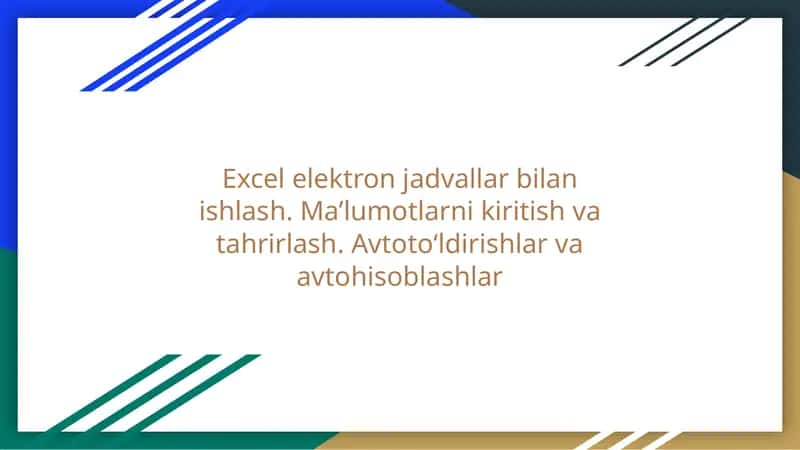 Microsoft Excel