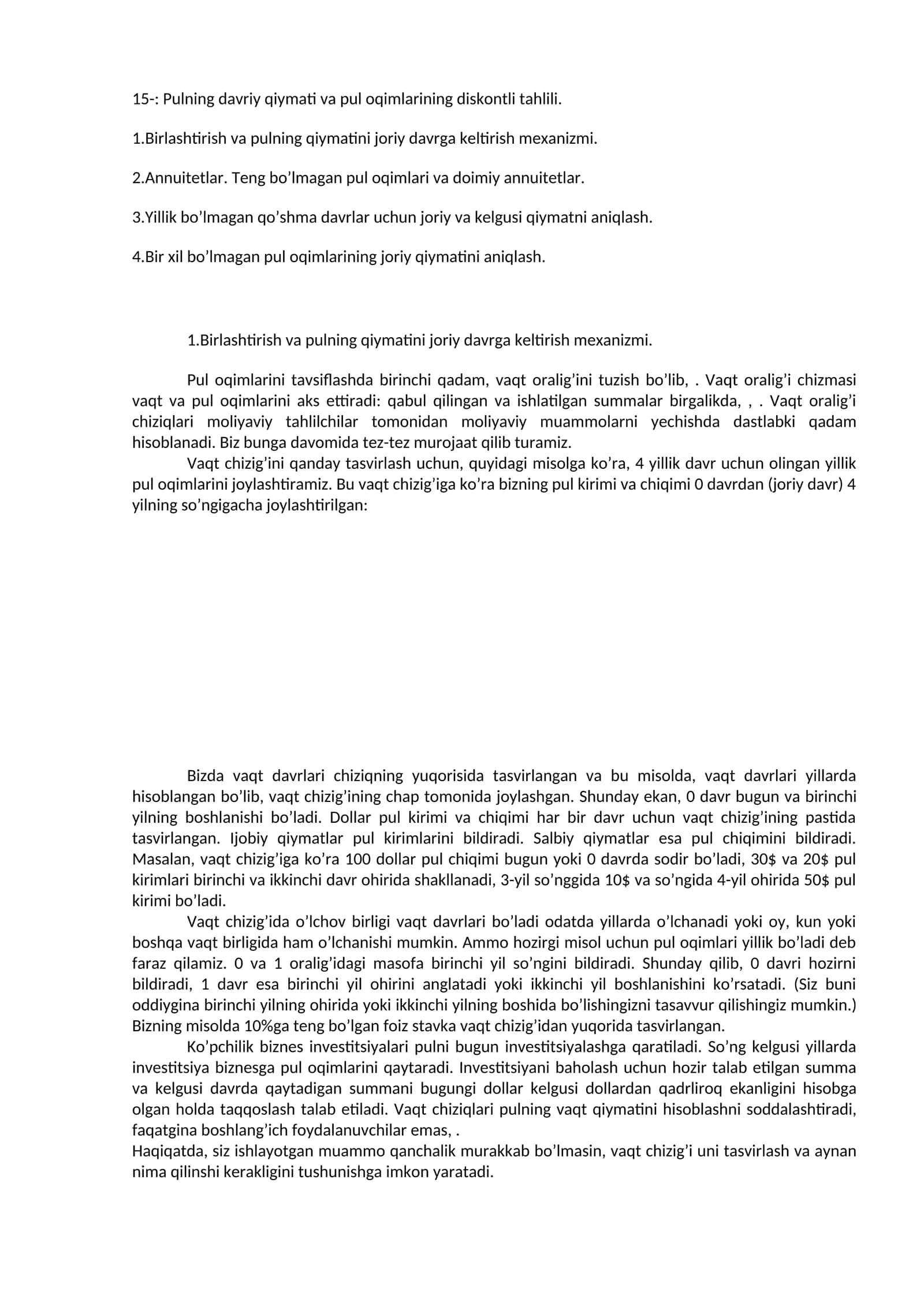 Qiymat va Oqimlar Analizi