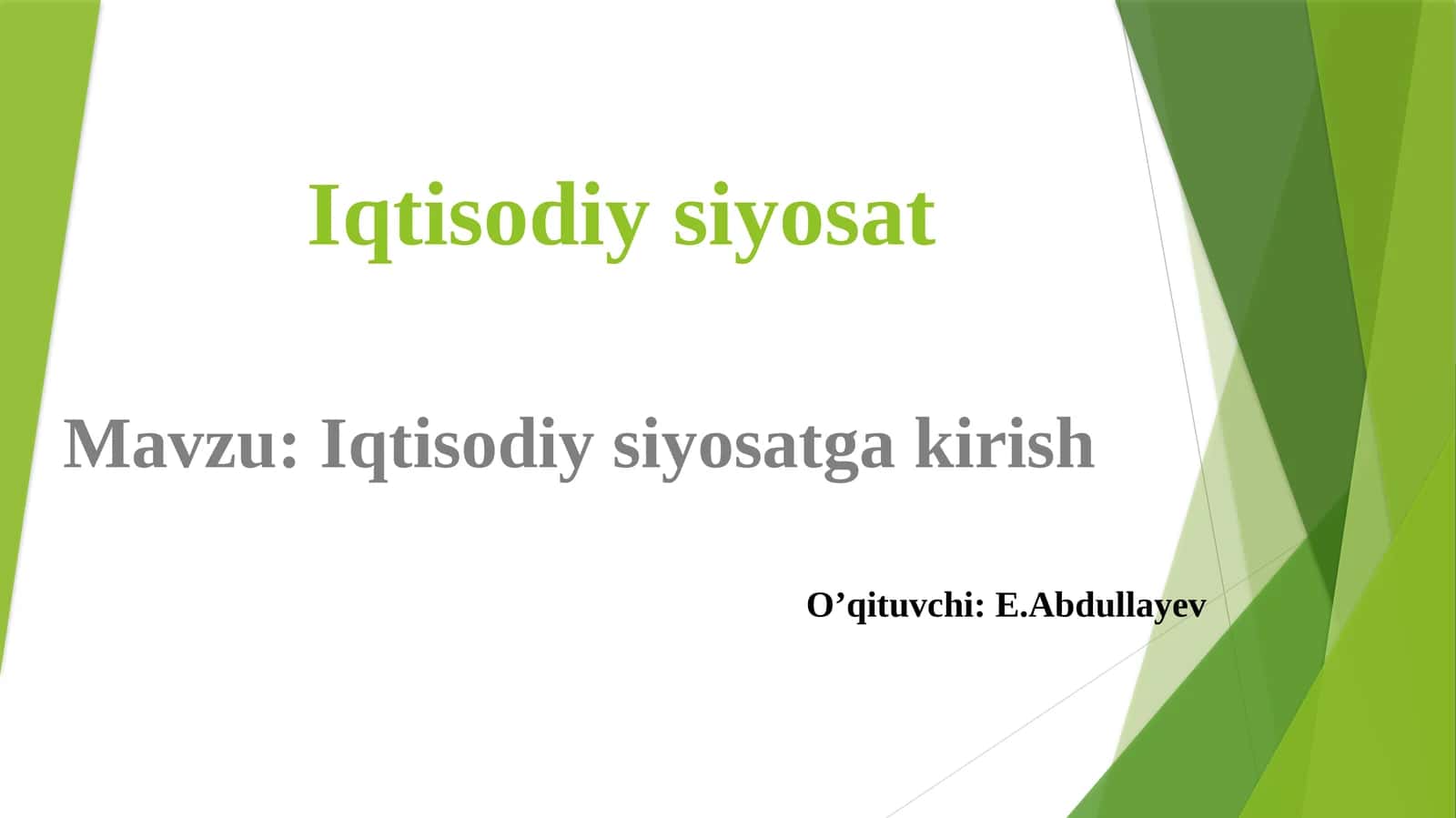 Iqtisodiysiyosat