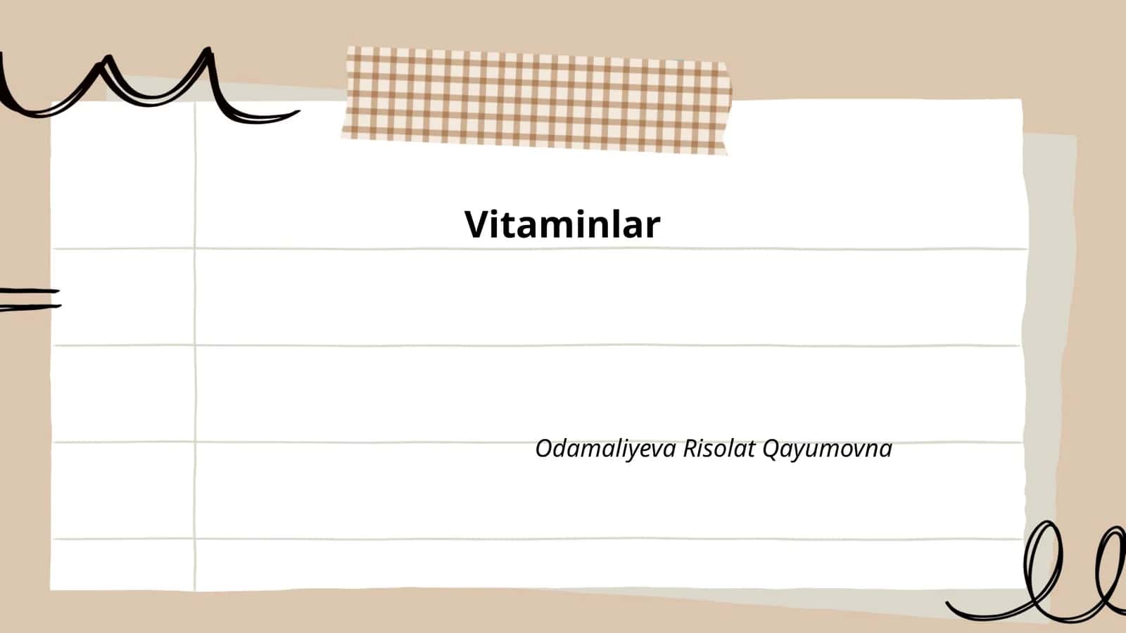 Vitaminlar