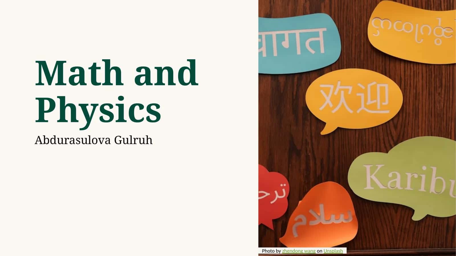 Math and Physics