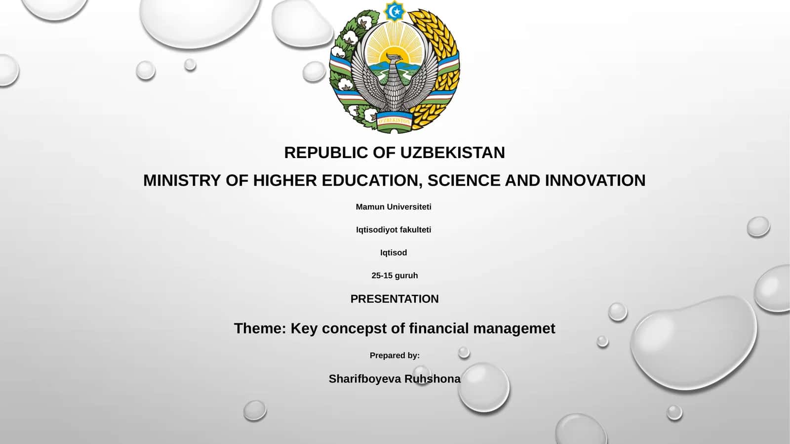 Key concepts of financial management