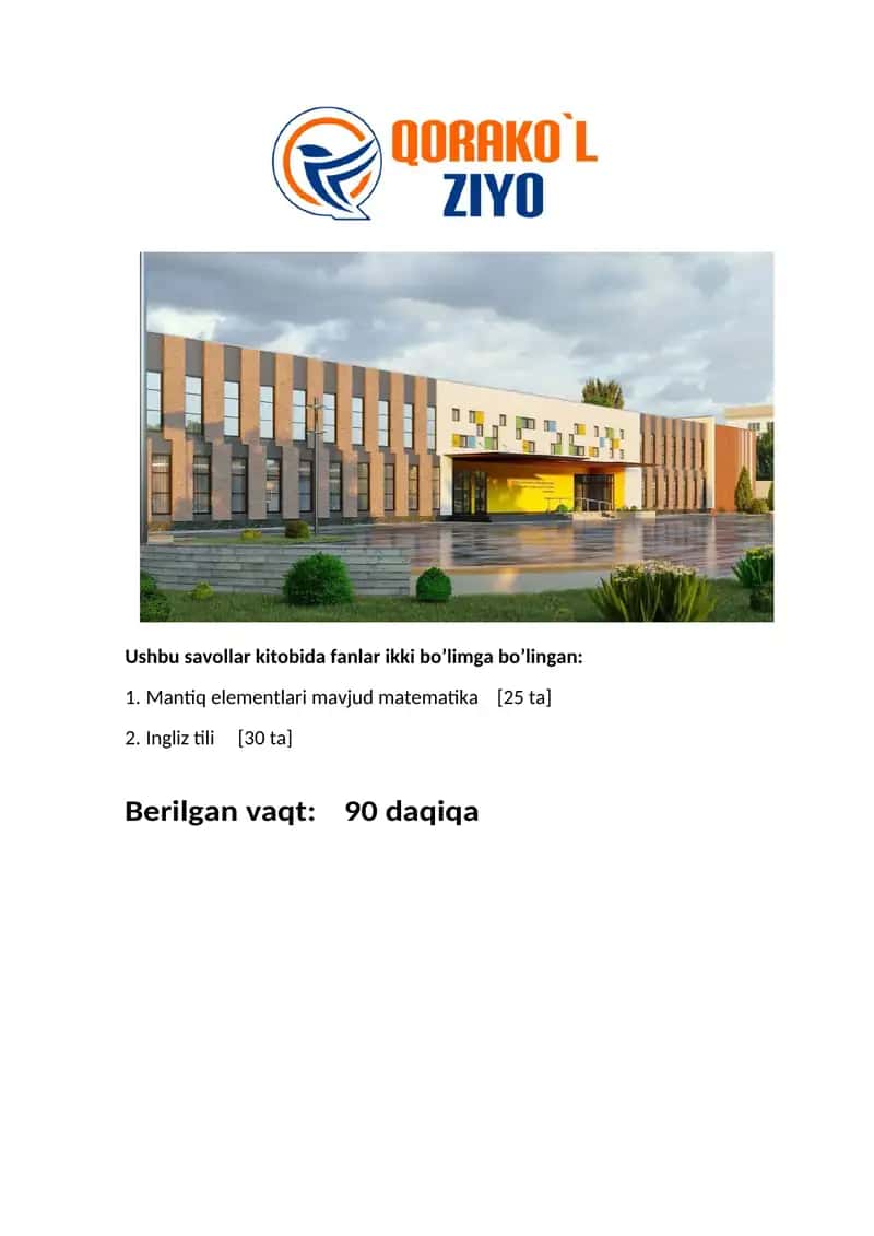 Matematika savollari