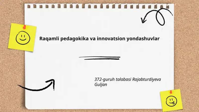 Raqamli pedagokika va innovatsion yondashuvlar