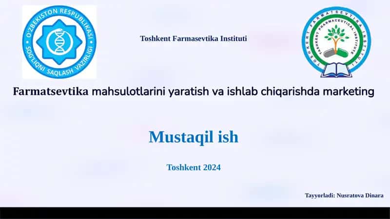 Toshkent Farmasevtika Instituti