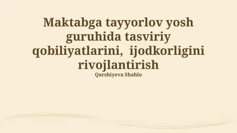 Fazoda yo'nalish va makonda joylashuvni tushunish
