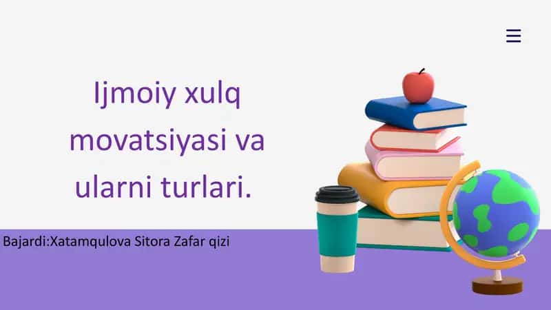Ijtimoiy xulq motivatsiyasi va ularni turlari
