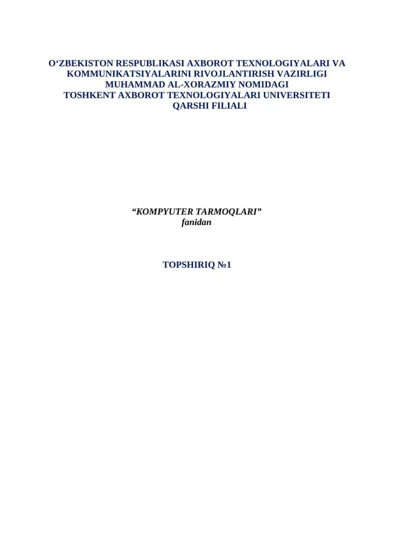 "VIRL: Virtual Internet Routing Lab va Cisco Packet tracer simulyatorlari"