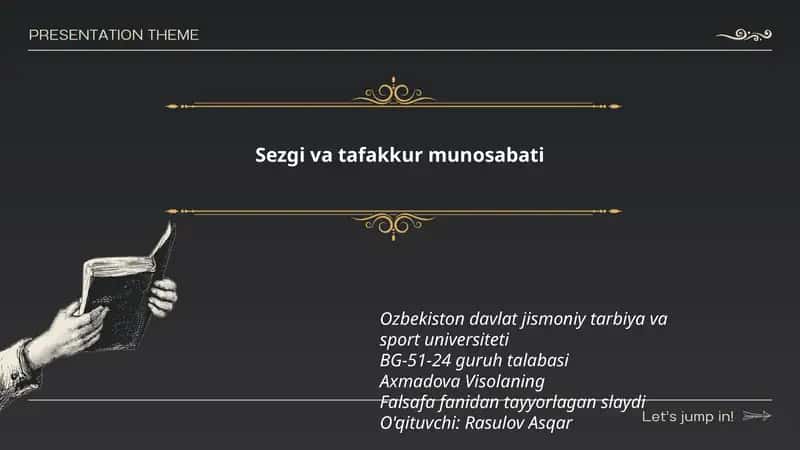 Sezgi va tafakkur munosabati