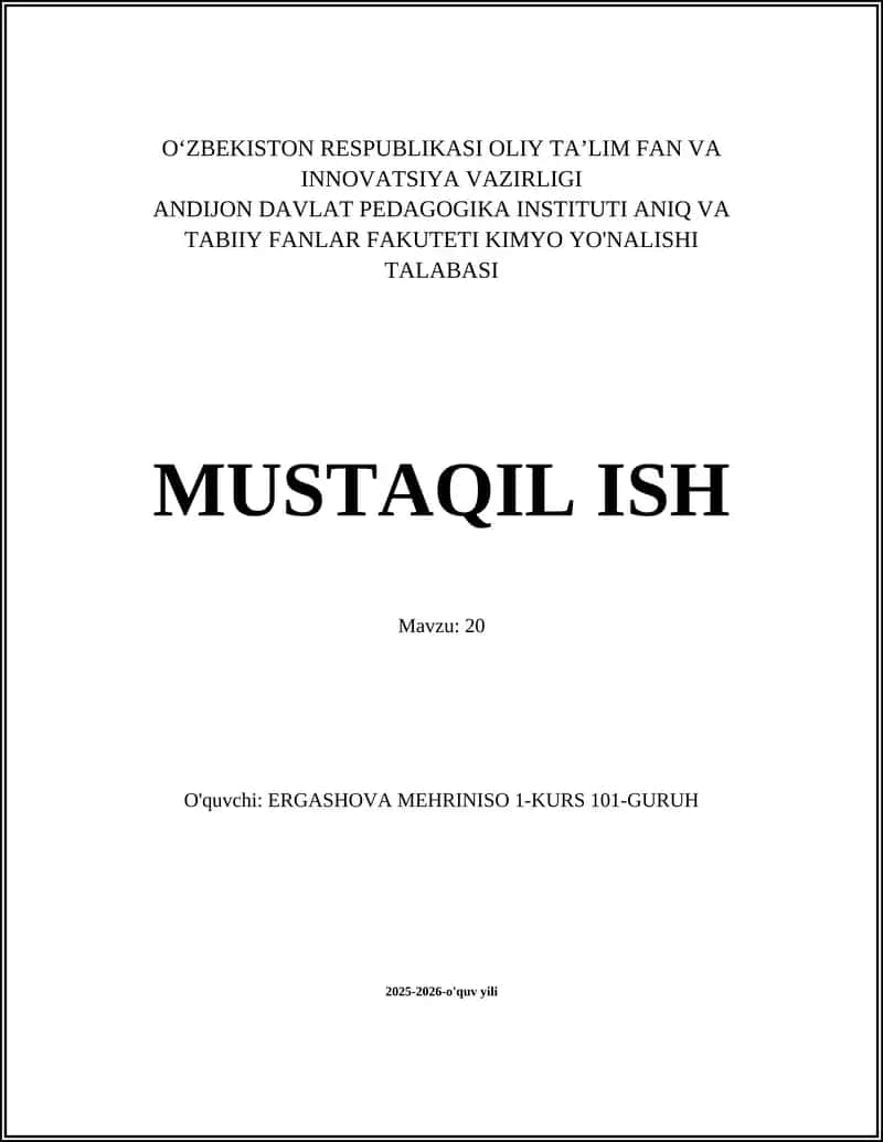 20 raqamining matematik xususiyatlari