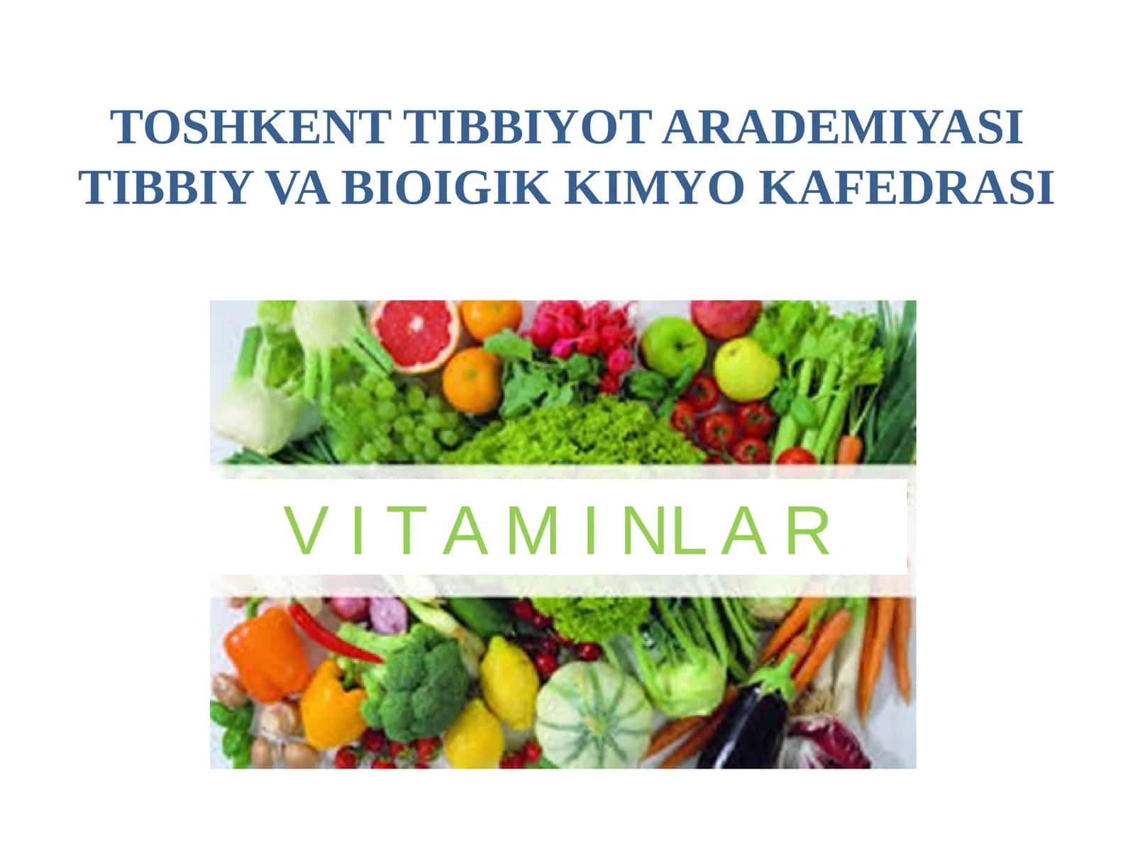 V I T A M I NL A R