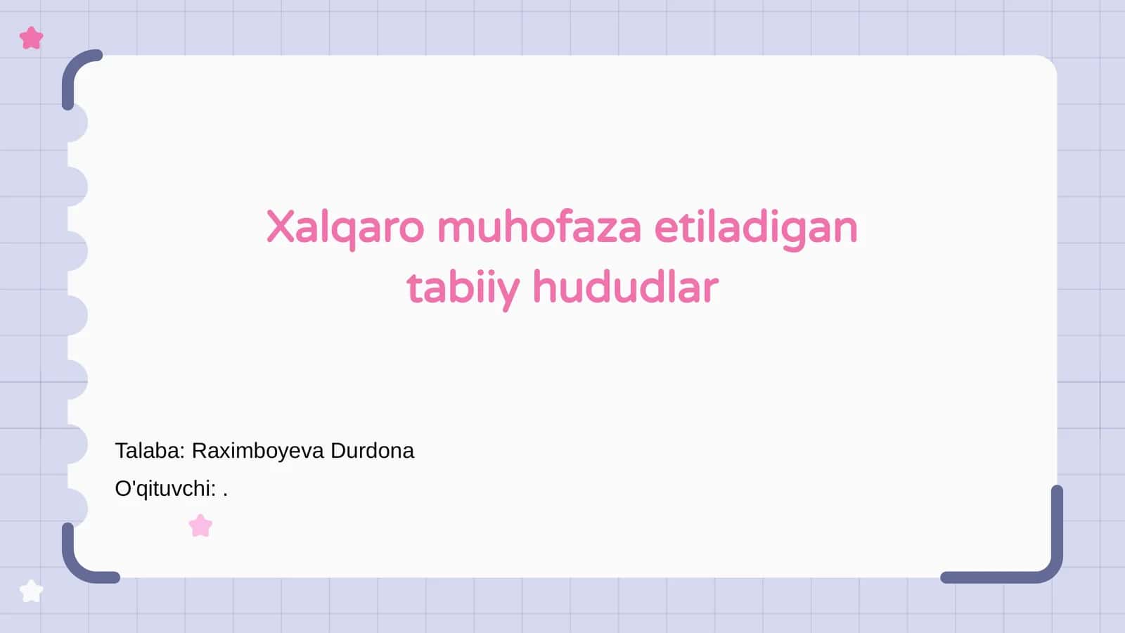 Xalqaro muhofaza etiladigan tabiiy hududlar