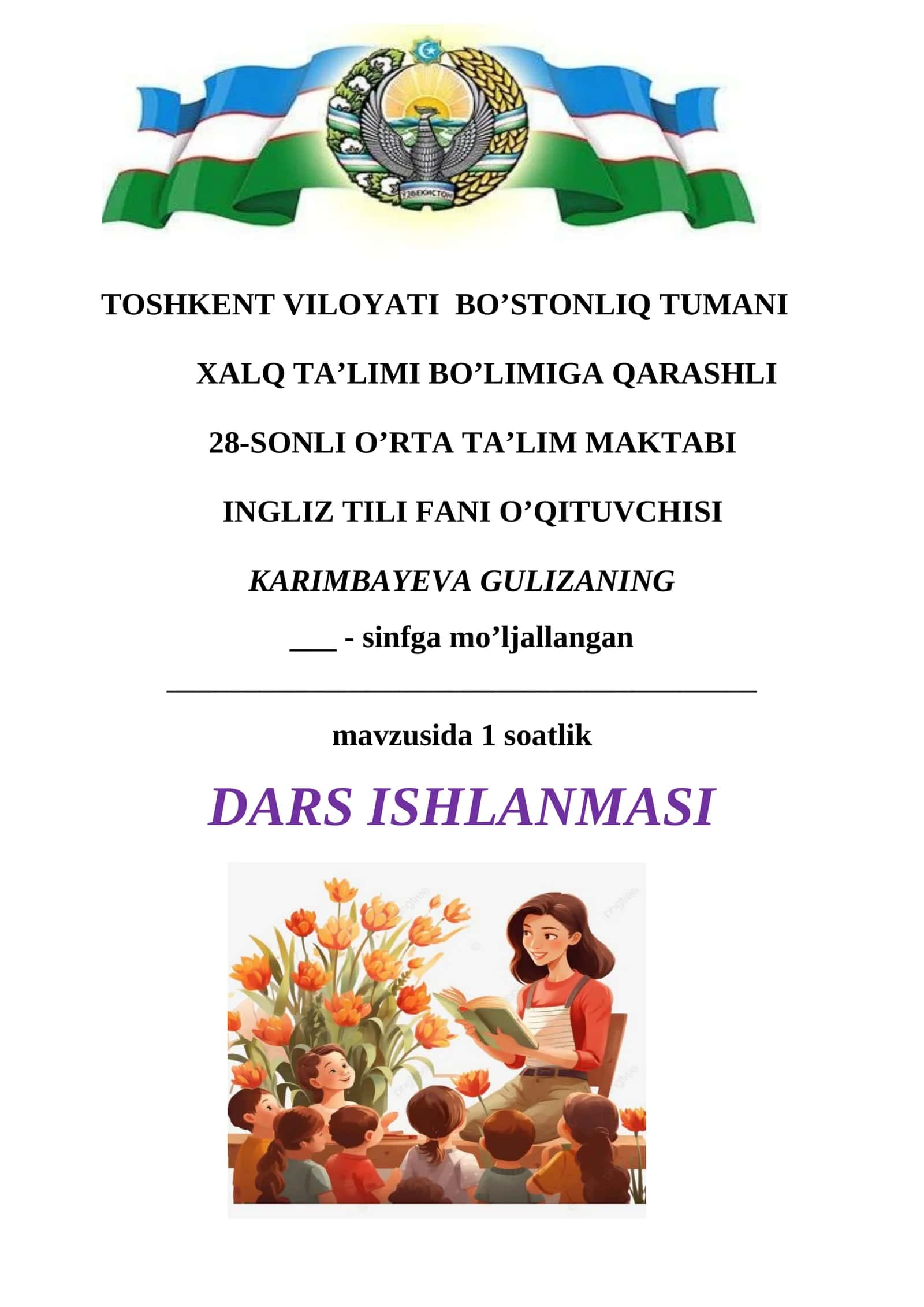 DARS ISHLANMASI