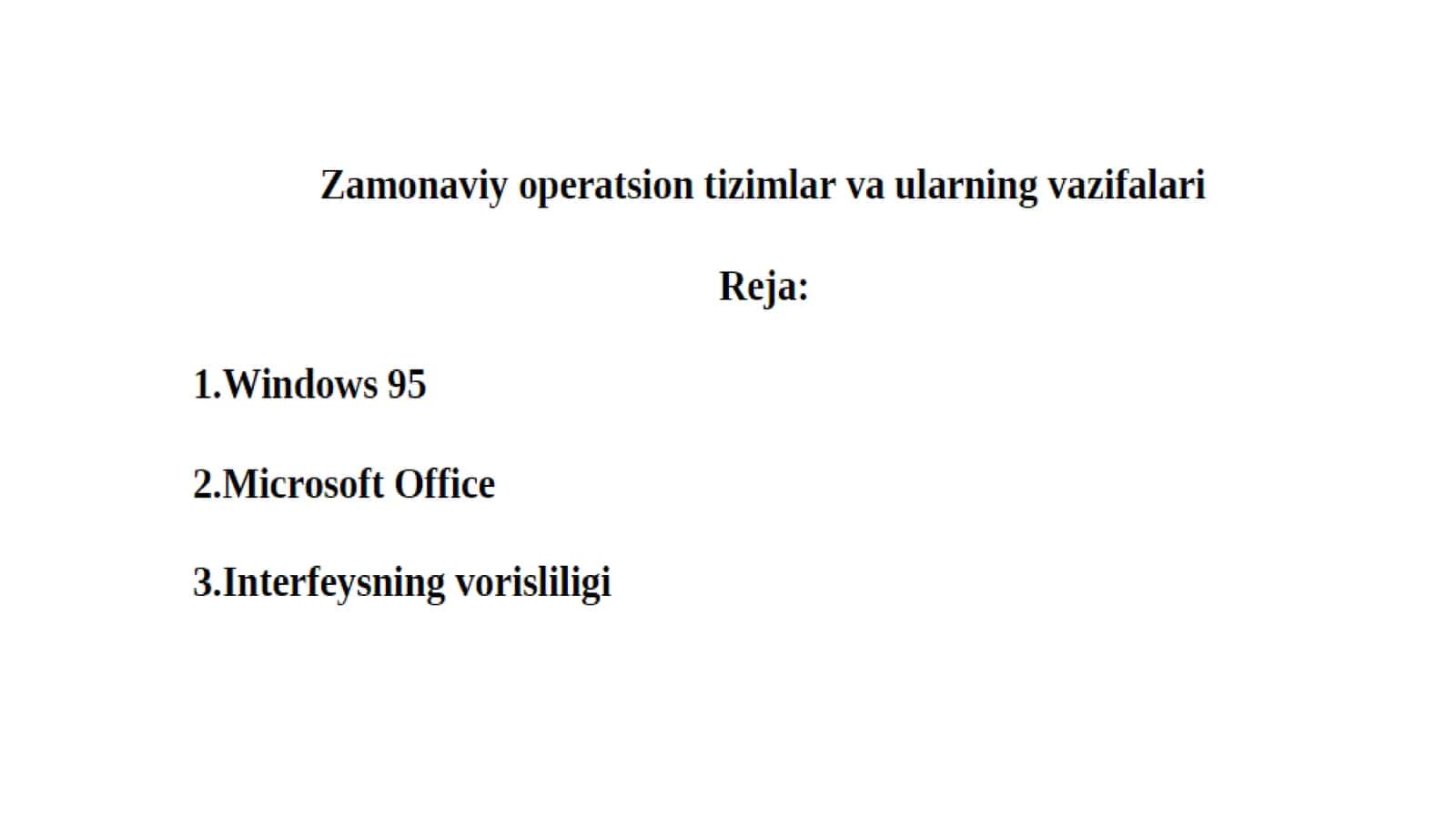 WINDOWS 95