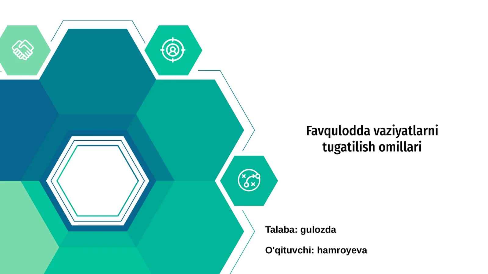 Favqulodda vaziyatlarni tugatilish omillari