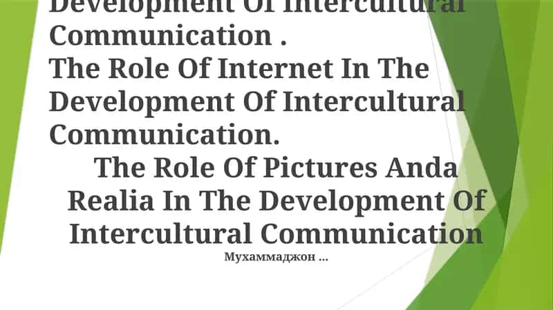 TV in Intercultural Communication