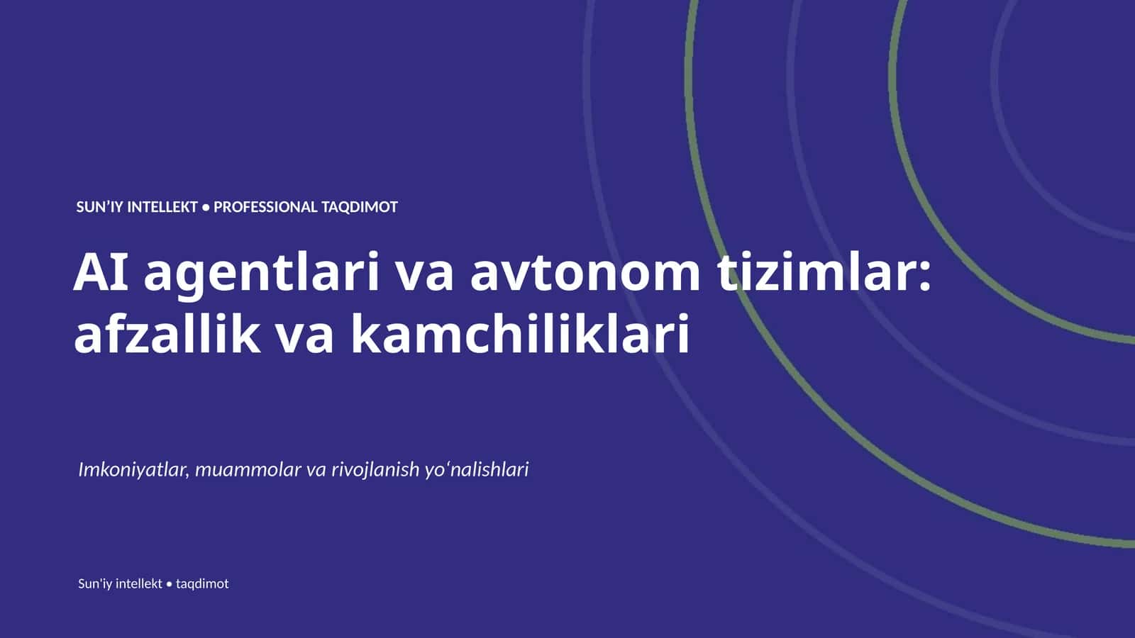 Mavzuga kirish