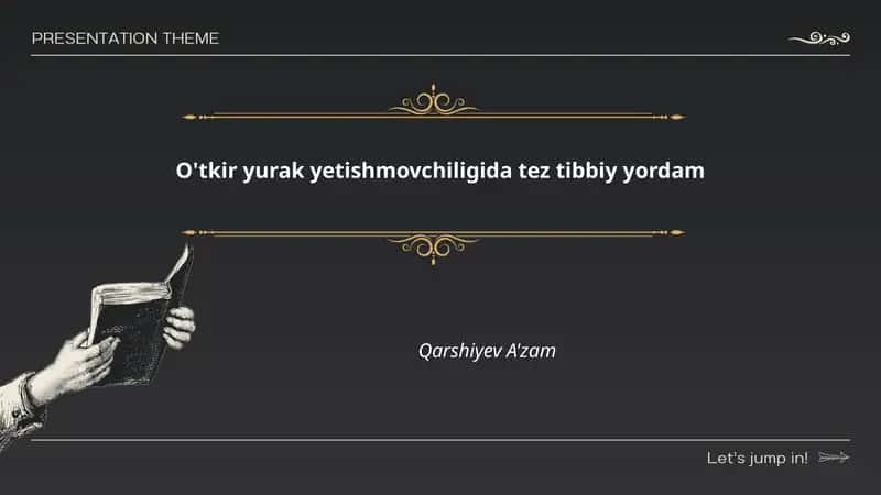 O'tkir yurak yetishmovchiligida tez tibbiy yordam