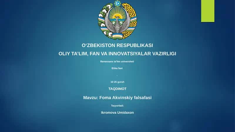 Foma Akvinskiy falsafasi