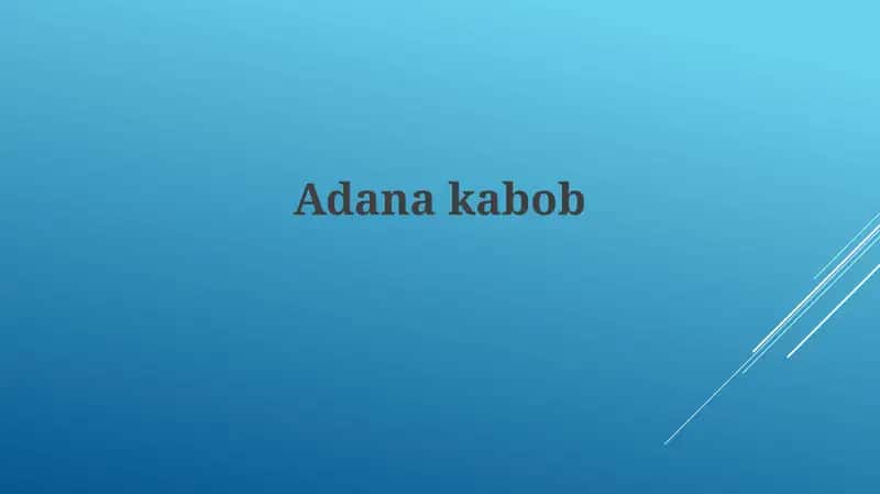 Adana kabob